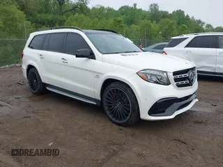 2017 Mercedes-Benz GLS 63 AMG with VIN 4JGDF7FE7HA893426, listed as a IAAI auction lot 42313142 with 68,283 mi miles and . Bid and sale history available at DreamBid. Image 1.