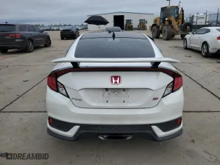 2018 Honda Civic Si Coupe with VIN 2HGFC3A5XJH750307, listed as a Copart auction lot 86584734 with 195,248 mi miles and Salvage Title. Bid and sale history available at carsss.com. Image 6.