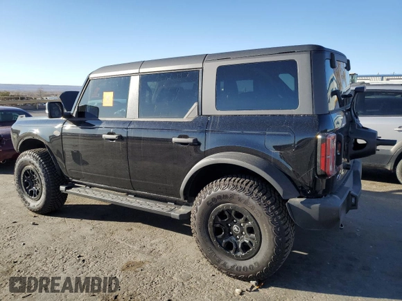 2024 Ford Bronco Wildtrak с VIN 1FMEE2BP3RLB31198, выставлен на аукционе Copart как лот 48140845 с пробегом 2 609 миль миль и Списание • Salvage title. История ставок и продаж доступна на DreamBid. Изображение 2.