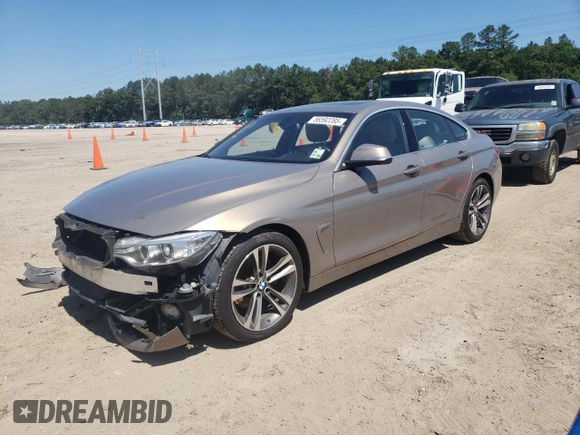 2017 BMW 4 Series 430i z VIN WBA4F7C56HG786225, wystawiony jako Copart lot #56592285 z przebiegiem 101 811 mil mil oraz Szkoda całkowita • Salvage title. Historia ofert i sprzedaży dostępna na DreamBid. Obrazek 1.