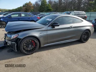 2019 Mercedes-Benz C 63 S AMG with VIN WDDWJ8HB5KF892442, listed as a Copart auction lot 63110884 with 36,224 mi miles and Salvage title. Bid and sale history available at DreamBid. Image 1.