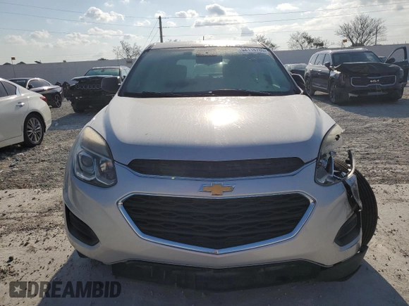 2016 Chevrolet Equinox LS with VIN 2GNALBEKXG1124218, listed as a Copart auction lot 52118785 with 44,870 mi miles and Salvage Title. Bid and sale history available at carsss.com. Image 5.