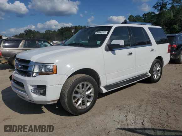 2016 Ford Expedition Limited with VIN 1FMJU1KT1GEF56168, listed as a Copart auction lot 54842505 with 128,885 mi miles and Salvage title. Bid and sale history available at DreamBid. Image 1.