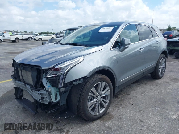 2025 Cadillac XT5 FWD Premium Luxury with VIN 1GYKNCRS4SZ120666, listed as a IAAI auction lot 41958229 with 10,246 mi miles and . Bid and sale history available at DreamBid. Image 2.