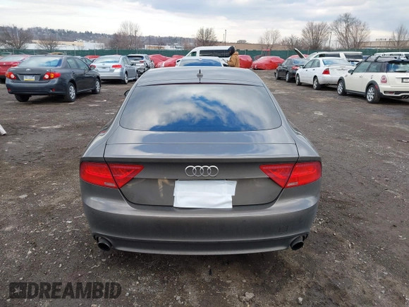 2013 Audi A7 3.0 Premium Plus with VIN WAUYGAFC5DN077054, listed as a IAAI auction lot 41298537 with 150,679 mi miles. Bid and sale history available at carsss.com. Image 16.