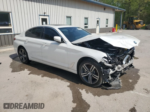 2021 BMW 5 Series 530i xDrive with VIN WBA13BJ04MWX11514, listed as a Copart auction lot 54208715 with Not Provided miles and Clean Title. Bid and sale history available at carsss.com. Image 4.