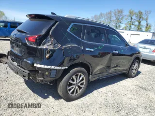 2017 Nissan Rogue SL with VIN 5N1AT2MV0HC733183, listed as a Copart auction lot 53629635 with 125,275 mi miles and Salvage Title. Bid and sale history available at carsss.com. Image 3.