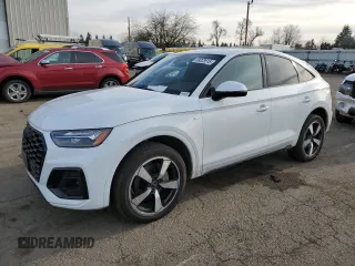 2023 Audi Q5 Sportback S line Premium Plus with VIN WA15AAFY6P2138916, listed as a Copart auction lot 89328515 with 15,123 mi miles and Salvage title. Bid and sale history available at DreamBid. Image 1.