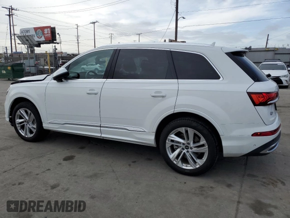 2024 Audi Q7 Premium Plus with VIN WA1LXBF73RD005671, listed as a Copart auction lot 55644265 with 17,711 mi miles and Clean title. Bid and sale history available at DreamBid. Image 2.