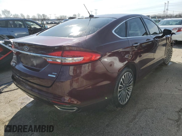2017 Ford Fusion SE with VIN 3FA6P0H9XHR199696, listed as a Copart auction lot 49957275 with 139,677 mi miles and Salvage Title. Bid and sale history available at DreamBid. Image 3.