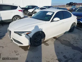 2017 Alfa Romeo Giulia Ti with VIN ZARFAEEN9H7539797, listed as a IAAI auction lot 41009384 with 79,620 mi miles. Bid and sale history available at carsss.com. Image 17.