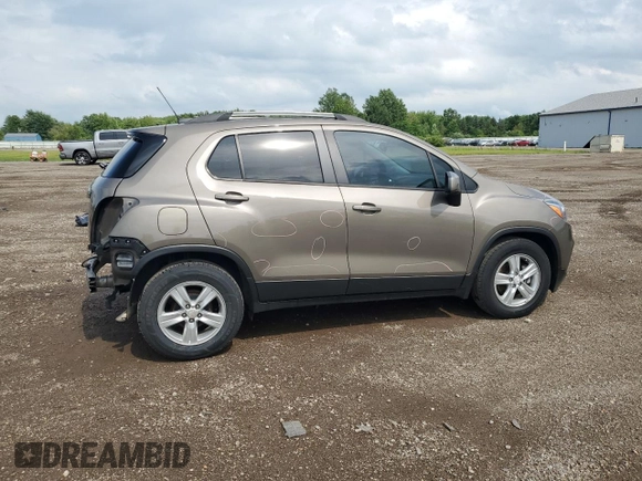 2021 Chevrolet Trax LT with VIN KL7CJLSB4MB357568, listed as a Copart auction lot 61654405 with 51,809 mi miles and Salvage title. Bid and sale history available at DreamBid. Image 3.