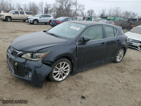 2012 Lexus CT 200h with VIN JTHKD5BH3C2072069, listed as a Copart auction lot 49240595 with 232020 miles and Clean Title. Bid and sale history available at carsss.com. Image 1.