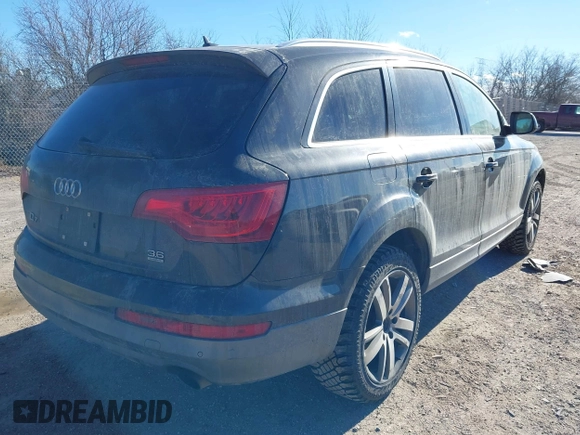 2010 Audi Q7 Premium Plus with VIN WA1LYAFE7AD003383, listed as a IAAI auction lot 41346755 with 264,576 mi miles and . Bid and sale history available at DreamBid. Image 4.