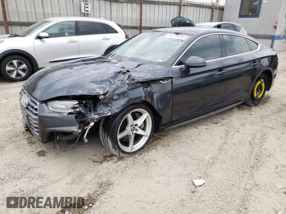 2018 Audi A5 Sportback Premium with VIN WAUDNCF52JA016930, listed as a Copart auction lot 65779724 with 66,070 mi miles and Salvage Title. Bid and sale history available at carsss.com. Image 1.