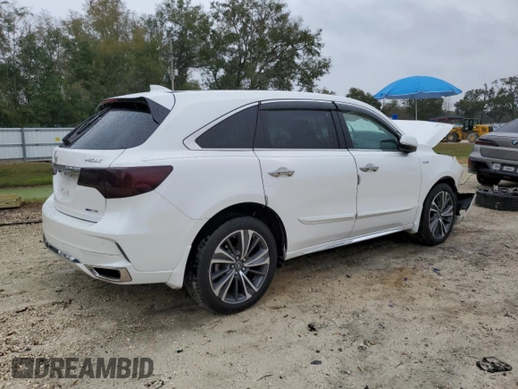 2020 Acura MDX Sport Hybrid w/Technology Pkg with VIN 5J8YD7H54LL000541, listed as a Copart auction lot 46041845 with 0 mi miles and Non Repairable. Bid and sale history available at carsss.com. Image 3.