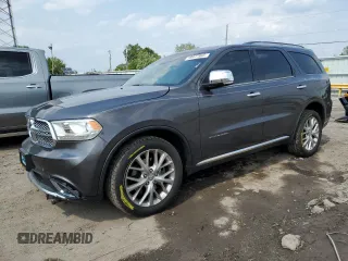 2014 Dodge Durango Citadel с VIN 1C4RDJEG8EC345757, выставлен на аукционе Copart как лот 59977865 с пробегом 165 673 миль миль и Списание • Salvage title. История ставок и продаж доступна на DreamBid. Изображение 1.