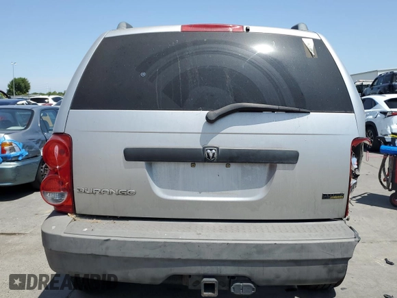 2007 Dodge Durango SXT with VIN 1D8HD38P07F556960, listed as a Copart auction lot 58940095 with 163,180 mi miles and Salvage title. Bid and sale history available at DreamBid. Image 6.