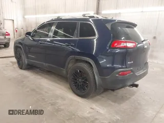2014 Jeep Cherokee Latitude with VIN 1C4PJMCS9EW190255, listed as a IAAI auction lot 41956155 with 220,265 mi miles. Bid and sale history available at carsss.com. Image 3.