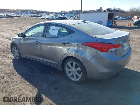 2012 Hyundai Elantra Limited with VIN KMHDH4AEXCU308006, listed as a IAAI auction lot 41440092 with 65,732 mi miles. Bid and sale history available at carsss.com. Image 3.