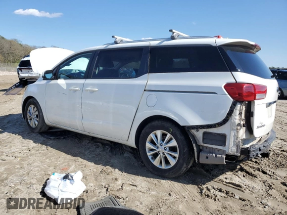 2016 Kia Sedona LX with VIN KNDMB5C17G6163863, listed as a Copart auction lot 52128745 with 165,416 mi miles and Salvage Title. Bid and sale history available at DreamBid. Image 2.