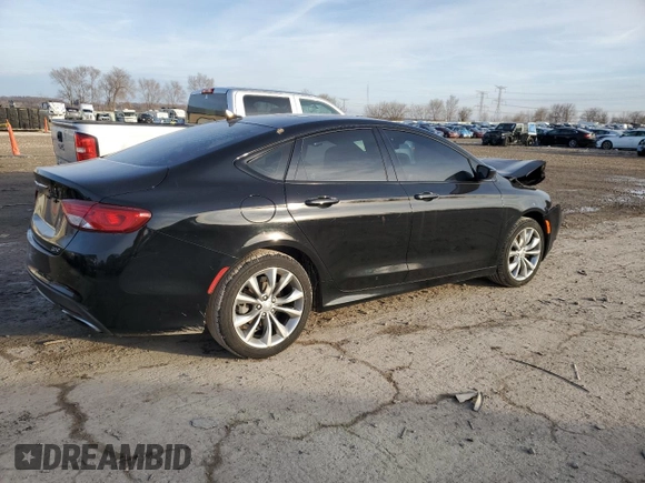 2015 Chrysler 200 S with VIN 1C3CCCBB1FN760099, listed as a Copart auction lot 42307425 with 103,809 mi miles and Salvage Title. Bid and sale history available at carsss.com. Image 3.
