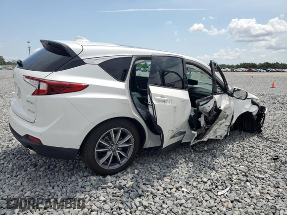2021 Acura RDX Technology with VIN 5J8TC2H55ML025126, listed as a Copart auction lot 55980445 with 37,020 mi miles and Non repairable. Bid and sale history available at DreamBid. Image 3.