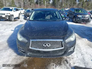 2014 Infiniti Q50 Premium with VIN JN1BV7AR0EM696474, listed as a IAAI auction lot 41652900 with 87,946 mi miles. Bid and sale history available at carsss.com. Image 12.