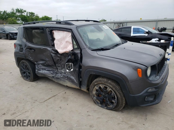 2017 Jeep Renegade Altitude with VIN ZACCJABB9HPG12010, listed as a Copart auction lot 51453125 with Not provided miles and Salvage title. Bid and sale history available at DreamBid. Image 4.