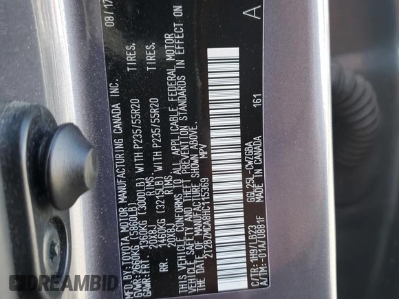 2017 Lexus RX 350 z VIN 2T2BZMCA8HC115369, wystawiony jako Copart lot #59547205 z przebiegiem 121 064 mil mil oraz Szkoda całkowita • Salvage title. Historia ofert i sprzedaży dostępna na DreamBid. Obrazek 13.