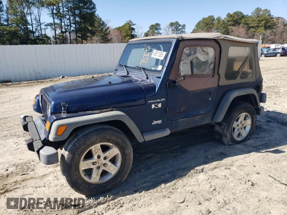2002 Jeep Wrangler X with VIN 1J4FA39S82P735388, listed as a Copart auction lot 49511065 with 213,957 mi miles and Clean Title. Bid and sale history available at carsss.com. Image 1.
