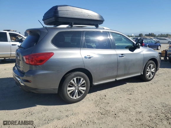2018 Nissan Pathfinder SL with VIN 5N1DR2MM7JC629606, listed as a Copart auction lot 73596944 with 0 mi miles and Salvage Title. Bid and sale history available at carsss.com. Image 3.