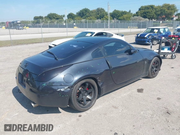 2003 Nissan 350Z Enthusiast with VIN JN1AZ34D83T107831, listed as a IAAI auction lot 41474603 with 135,137 mi miles. Bid and sale history available at carsss.com. Image 4.