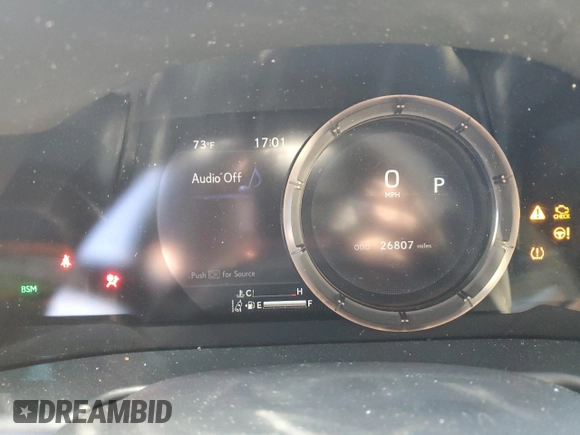 2022 Lexus ES 300h F Sport with VIN 58AGA1C19NU018460, listed as a Copart auction lot 88367985 with 26,807 mi miles and Salvage title. Bid and sale history available at DreamBid. Image 9.
