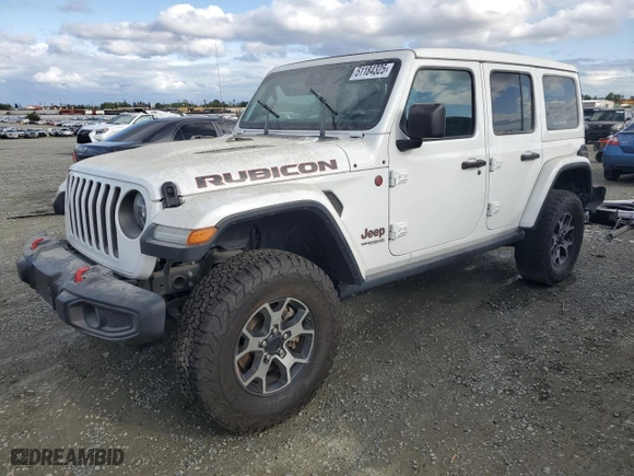 2020 Jeep Wrangler Unlimited Rubicon with VIN 1C4HJXFG3LW212194, listed as a Copart auction lot 51184325 with 46,116 mi miles and Salvage Title. Bid and sale history available at carsss.com. Image 1.