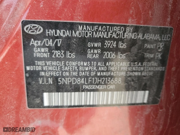 2018 Hyundai Elantra SEL with VIN 5NPD84LF1JH213688, listed as a Copart auction lot 49427755 with 104,054 mi miles and Salvage Title. Bid and sale history available at carsss.com. Image 12.