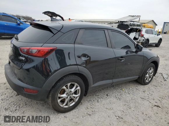 2017 Mazda CX-3 Sport with VIN JM1DKDB74H0164750, listed as a Copart auction lot 41826755 with 141,122 mi miles and Salvage Title. Bid and sale history available at carsss.com. Image 3.