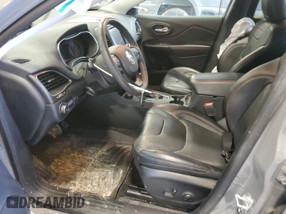 2022 Jeep Cherokee Trailhawk with VIN 1C4PJMBX2ND515868, listed as a Copart auction lot 47689335 with 47,903 mi miles and Salvage Title. Bid and sale history available at carsss.com. Image 7.