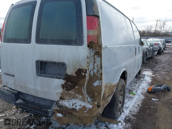 2010 Chevrolet Express Cargo Van with VIN 1GCUGADX6A1154119, listed as a IAAI auction lot 41608254 with 156,816 mi miles. Bid and sale history available at carsss.com. Image 6.