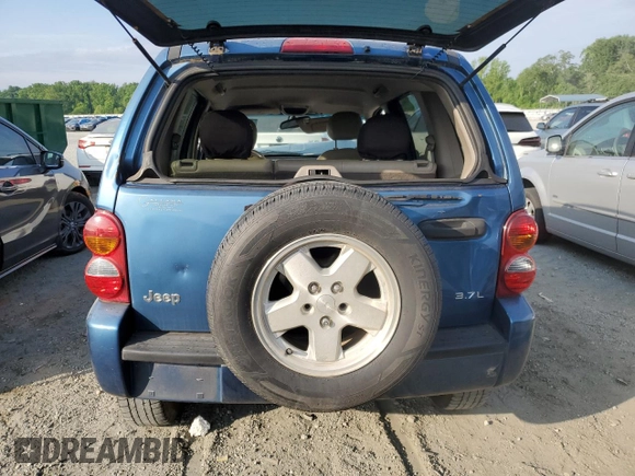 2003 Jeep Liberty Limited with VIN 1J4GK58K53W658792, listed as a Copart auction lot 55672325 with 224,489 mi miles and Salvage title. Bid and sale history available at DreamBid. Image 6.