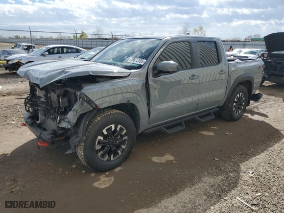 2024 Nissan Frontier SV with VIN 1N6ED1EJ7RN641631, listed as a Copart auction lot 88875185 with 6,602 mi miles and Salvage Title. Bid and sale history available at carsss.com. Image 1.