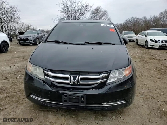 2016 Honda Odyssey EX-L with VIN 5FNRL5H64GB037505, listed as a Copart auction lot 43907105 with 208,709 mi miles and Salvage Title. Bid and sale history available at carsss.com. Image 12.