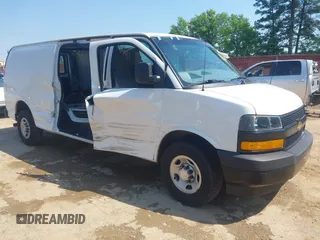 2019 Chevrolet Express Cargo with VIN 1GCWGBFP8K1144902, listed as a IAAI auction lot 41976649 with 45,416 mi miles and . Bid and sale history available at DreamBid. Image 1.