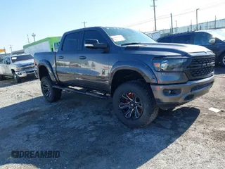 2022 Ram 1500 Big Horn with VIN 1C6SRFFTXNN236241, listed as a IAAI auction lot 41815333 with 37,813 mi miles. Bid and sale history available at carsss.com. Image 1.