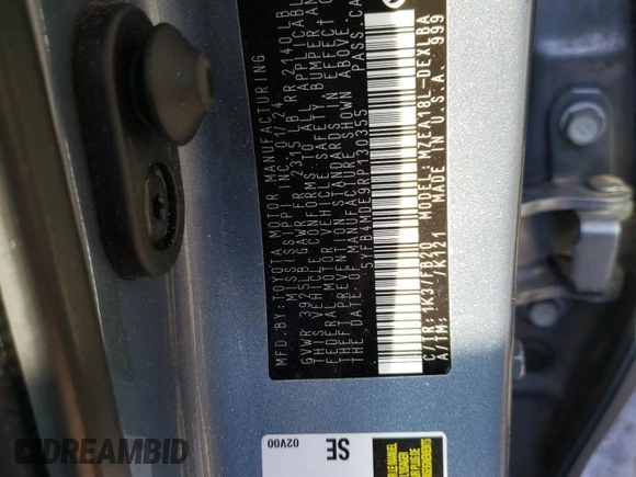 2024 Toyota Corolla LE with VIN 5YFB4MDE9RP130355, listed as a Copart auction lot 44589685 with 11,867 mi miles and Salvage Title. Bid and sale history available at carsss.com. Image 14.