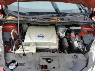 2015 Nissan LEAF SV with VIN 1N4AZ0CP9FC332115, listed as a Copart auction lot 57519363 with 26,964 mi miles. Bid and sale history available at carsss.com. Image 12.