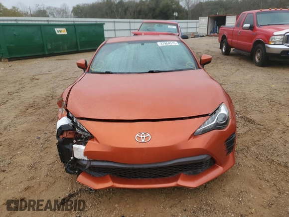 2017 Toyota 86 with VIN JF1ZNAA13H8710843, listed as a Copart auction lot 47964515 with 51,378 mi miles and Salvage Title. Bid and sale history available at carsss.com. Image 5.