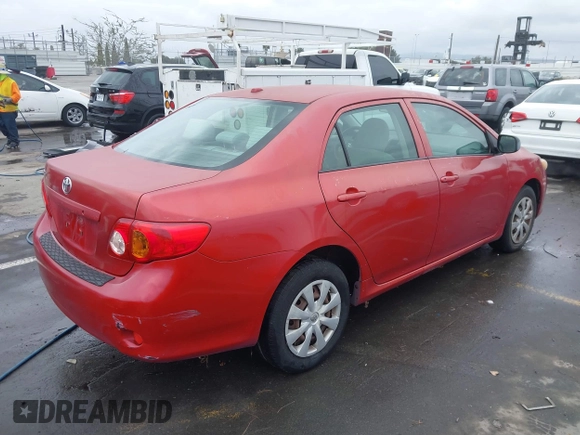2009 Toyota Corolla with VIN JTDBL40E099075020, listed as a IAAI auction lot 41736322 with 211,111 mi miles. Bid and sale history available at carsss.com. Image 4.
