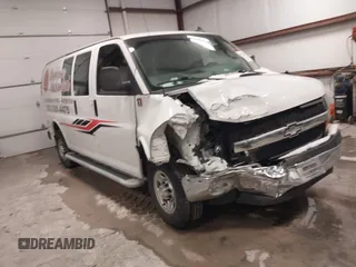 2021 Chevrolet Express Cargo with VIN 1GCWGAFP3M1193924, listed as a IAAI auction lot 41570565 with 70,337 mi miles and . Bid and sale history available at DreamBid. Image 1.