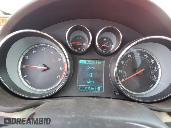 2013 Buick Regal Turbo Premium 2 with VIN 2G4GT5GV9D9190294, listed as a Copart auction lot 45120895 with 122,029 mi miles and Salvage title. Bid and sale history available at DreamBid. Image 9.